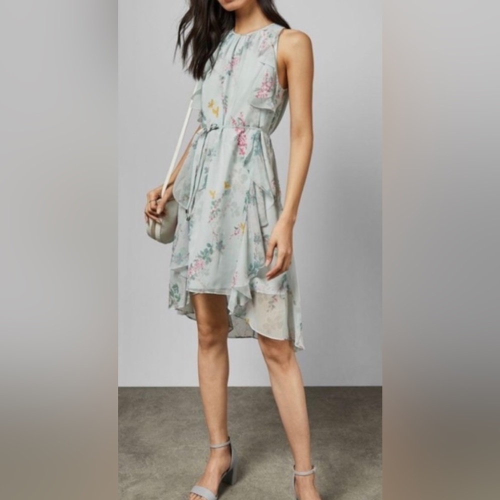 Ted Baker Pariz Sorbet Floral High Low Dress. Barely used. Size 8
